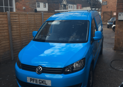 Blue VW Caddy